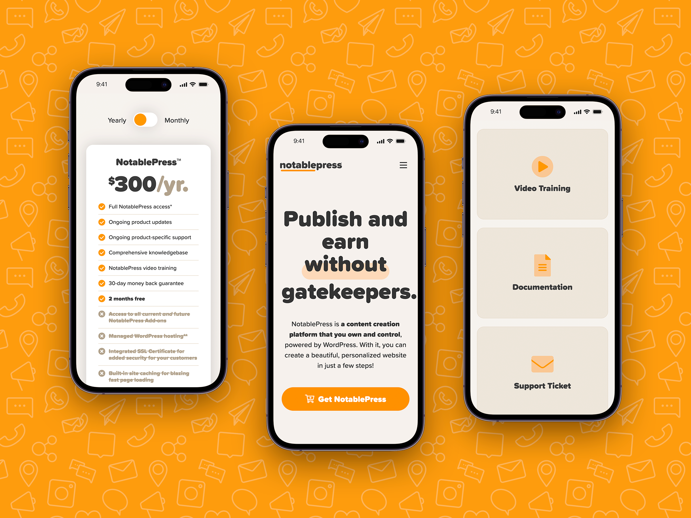 NotablePress Mobile UI